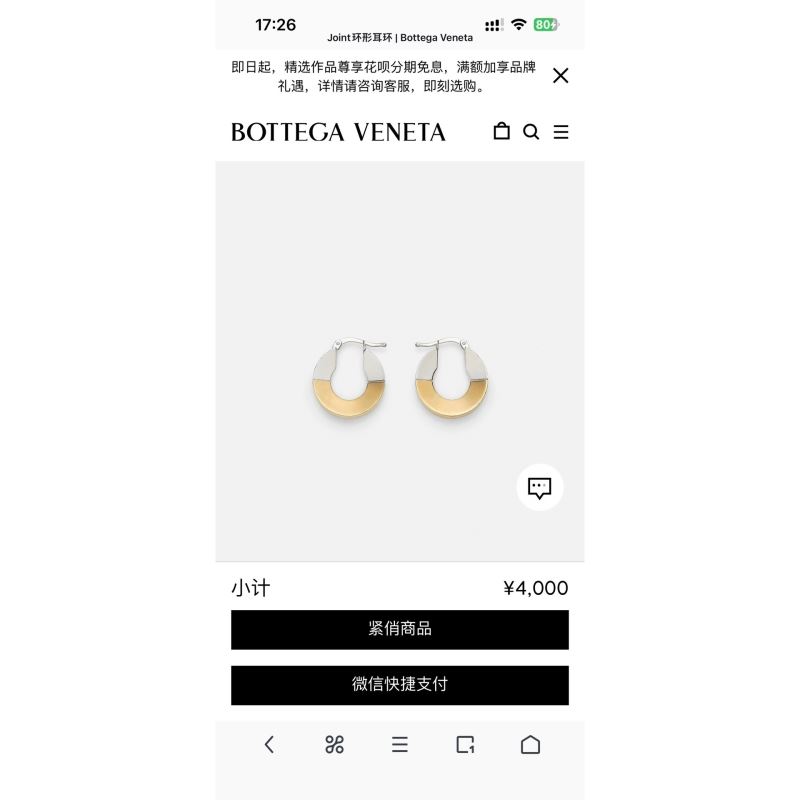 Bo*te*ga venenta earrings